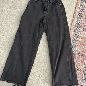 PacSun Black Wide Leg Denim Jeans
